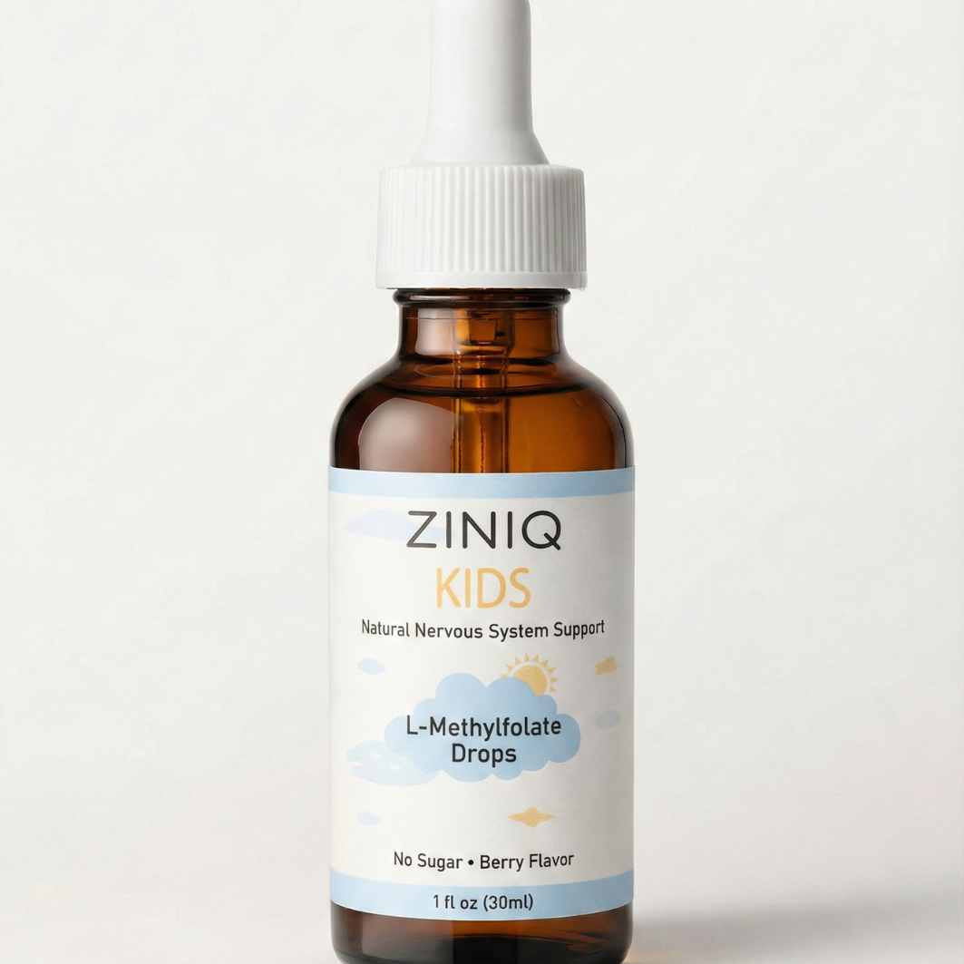 ZINIQ™ Kids - L Methylfolate, Natural Nervous System Support  Help Your Child Settle. Feel Safe at Home Again.